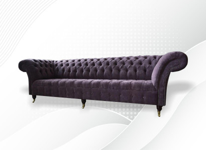 Bank Bankstel 4-zits Design Bekleding Modern Stof Chesterfield Bankstellen Nieuw